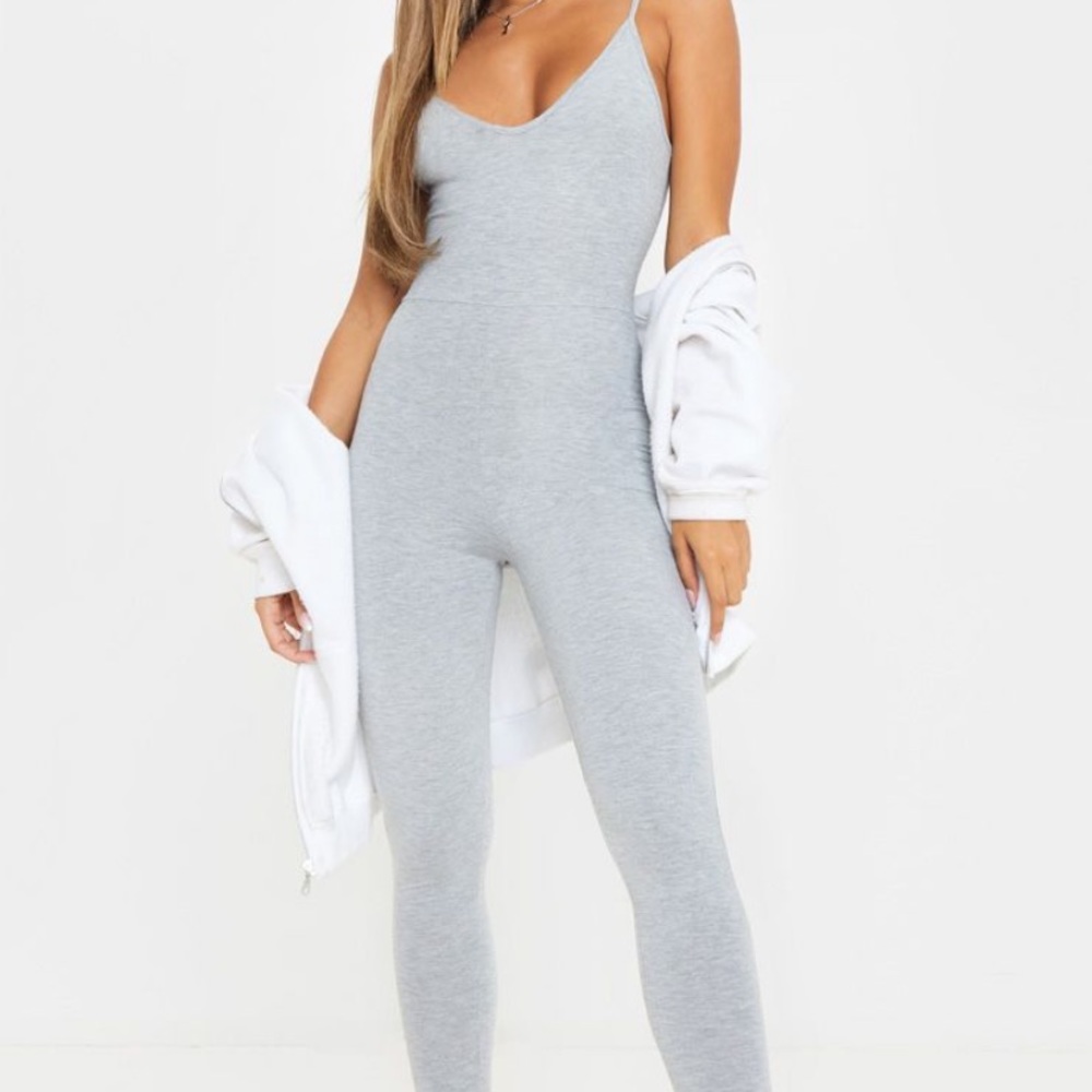 Grey  jumpsuit from pretty little thing